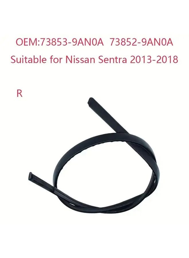 Nissan Sentra 2013 2018 Roof Drain Trim Left Right Pair Durable Black Plastic - Image 4